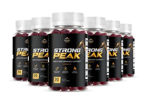 A group of Strong Peak bottles for the six bottle pack